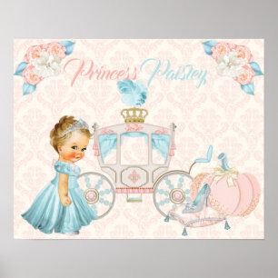 Póster Nursera personalizada de princesa portadora de cue