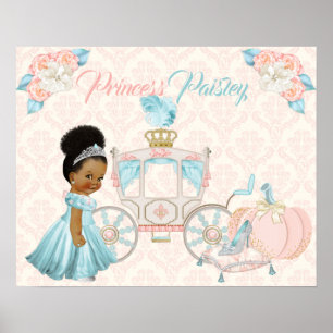 Póster Nursera personalizada de princesa portadora de cue