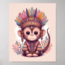Póster Nursery Art Nusantara / Heredar animales para bebé