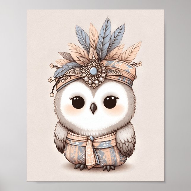 Póster Nursery Art Nusantara / Heredar animales para bebé (Frente)