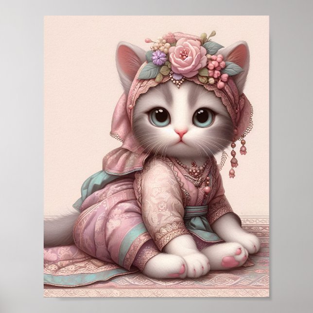 Póster Nursery Art Nusantara / Heredar animales para bebé (Frente)