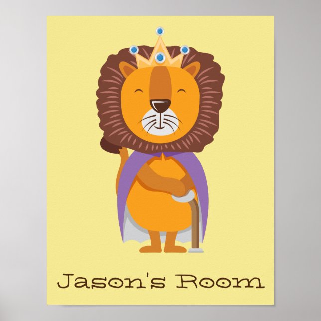 Póster Nursery King Lion (Frente)