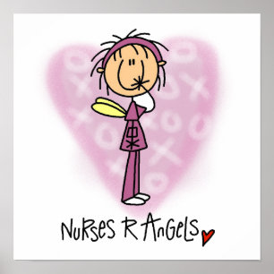 Póster Nurses R Angels T-shirts and Gifts
