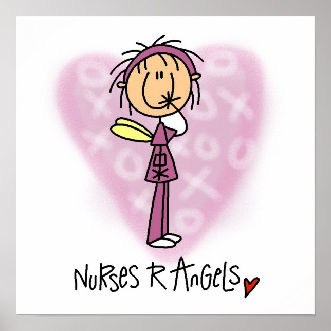 Póster Nurses R Angels T-shirts and Gifts (Frente)