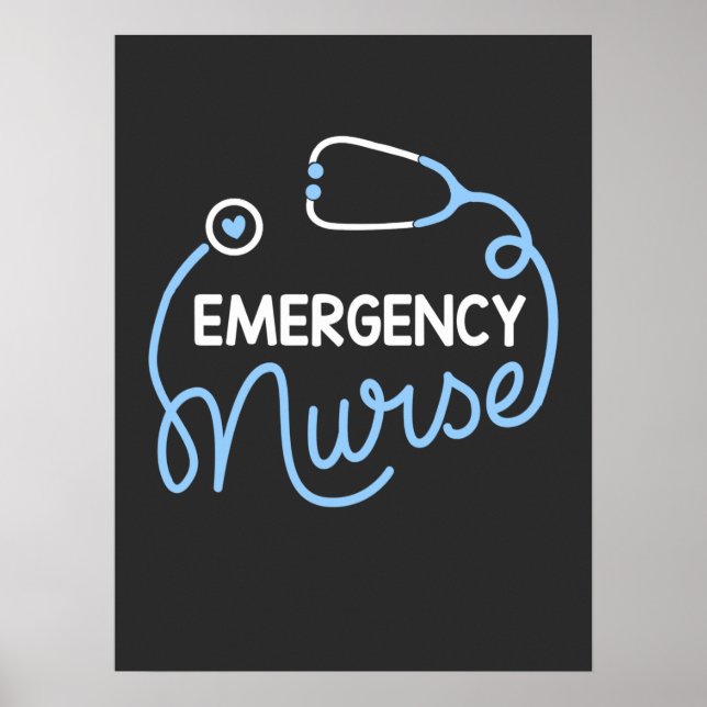 Póster Nursing Life | Nurse Emergency Department Nursing (Frente)