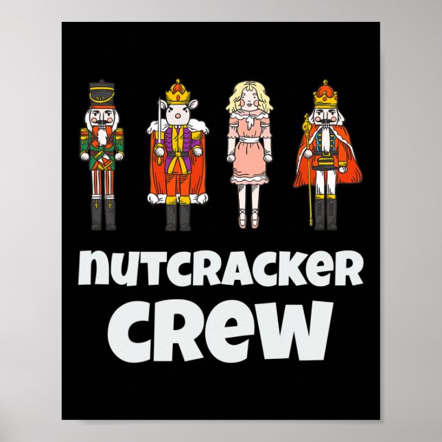 Póster Nutcracker Crew Familia Coincidiendo con Xmas Boys (Frente)