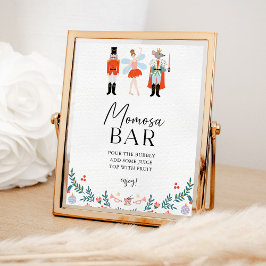 Póster Nutcracker Momosa Bar Navidades Baby Shower