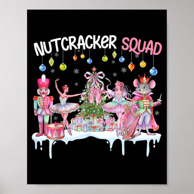 Póster Nutcracker Squad Christmas Nk Ballet Sugar Plum Fa (Frente)