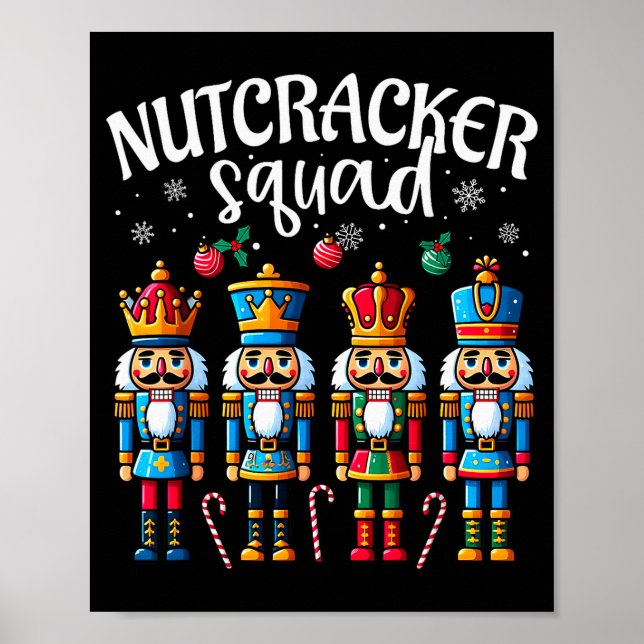 Póster Nutcracker Squad Pajama Merry Christmas Toddler Bo (Frente)