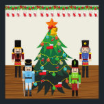 Póster Nutcrackers Christmas<br><div class="desc">Nutcrackers Christmas poster.</div>