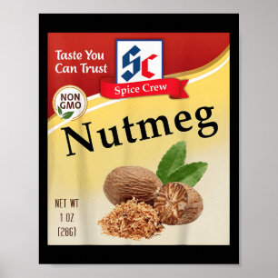 Póster Nutmeg Condiment Costume Holiday Sce Costumes Grou
