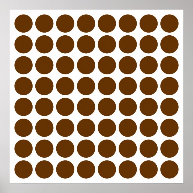 Póster Nutmeg Neutral Dots (Frente)