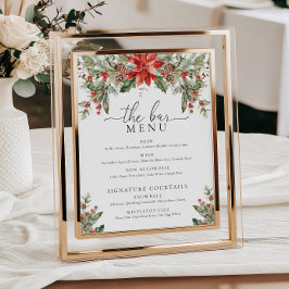 Póster Nutmeg Noel Navidad El Menú De Bebidas Del Bar