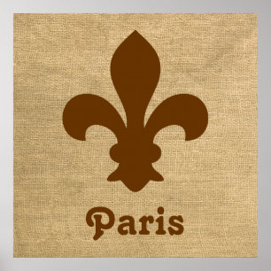 Póster Nutmeg Parisian Moods Fleur de Lys
