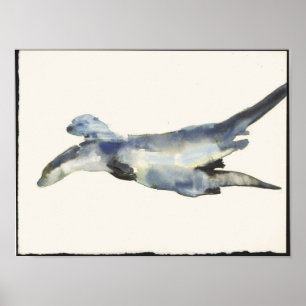 Póster Nutrias que cortejan