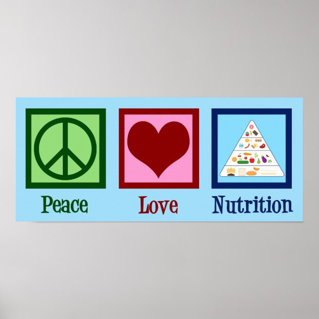 Póster Nutrición de amor por la paz (Frente)