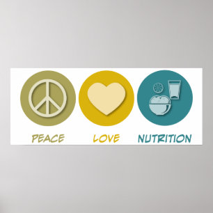 Póster Nutrición de amor por la paz