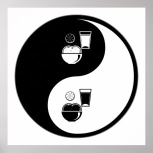 Póster Nutrición Yin Yang