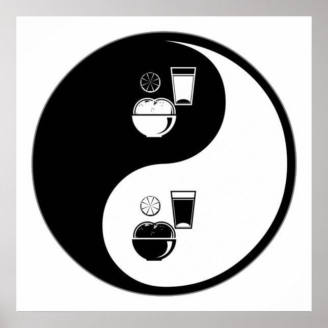 Póster Nutrición Yin Yang (Frente)