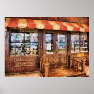 Póster NY - 77 Water Street - Tienda de dulces