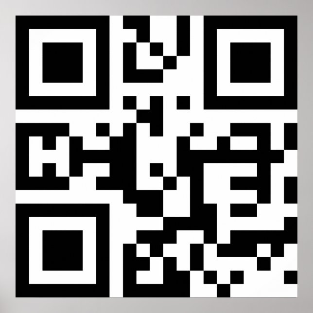 Póster ❤ NY — Código QR (Frente)