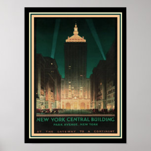 Póster NY /Helmsley central que construye ca.1930