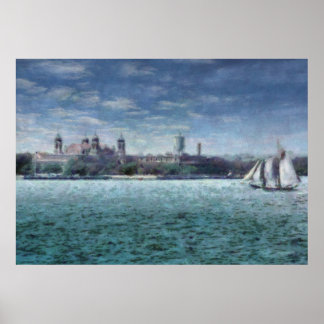 Póster NY - Isla Ellis