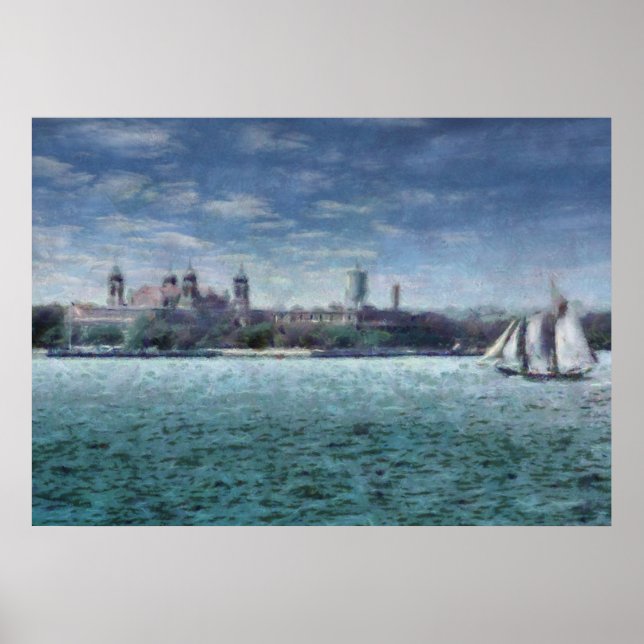 Póster NY - Isla Ellis (Frente)
