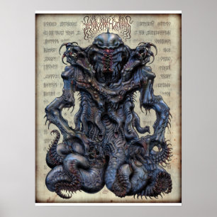 Póster Nyarlathotep 18x24 Unadorned