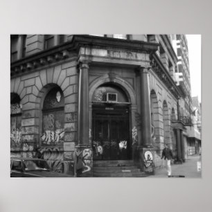 Póster NYC, 2003 edificio abandonado