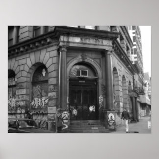 Póster NYC, 2003 edificio abandonado