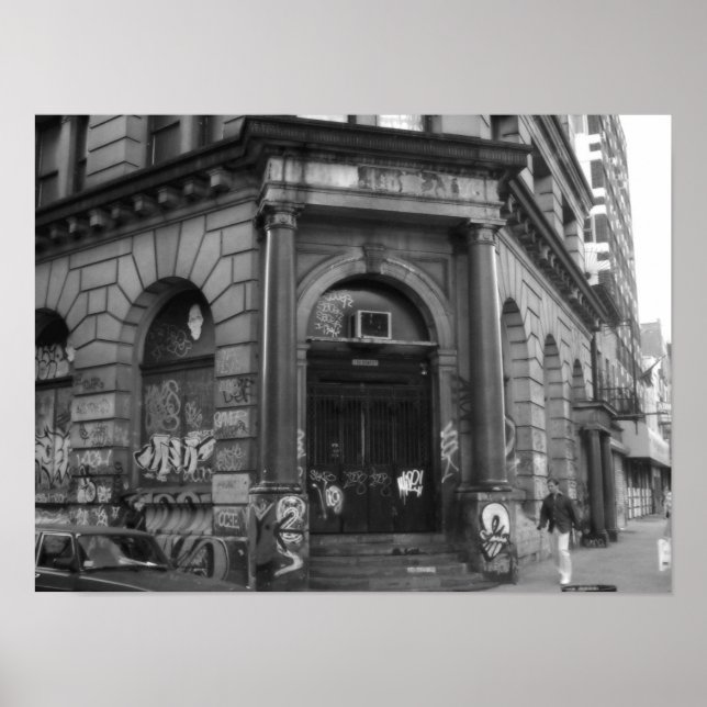 Póster NYC, 2003 edificio abandonado (Frente)