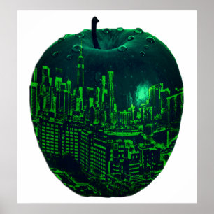 Póster NYC Apple realmente grande