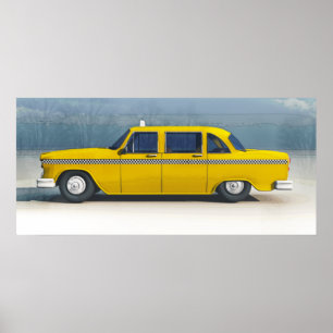 Póster Nyc del taxi