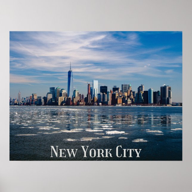 Póster NYC - Línea aérea de Nueva York | Bonita Manzana G (Frente)