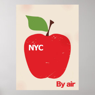 Póster NYC por aire