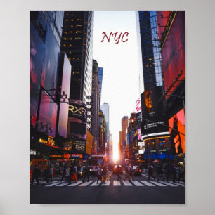 Póster NYC Times Square New York