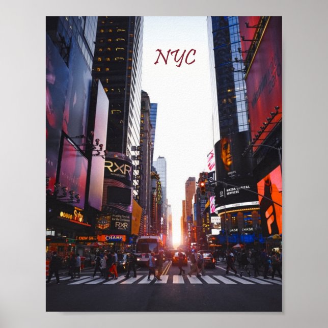 Póster NYC Times Square New York (Frente)