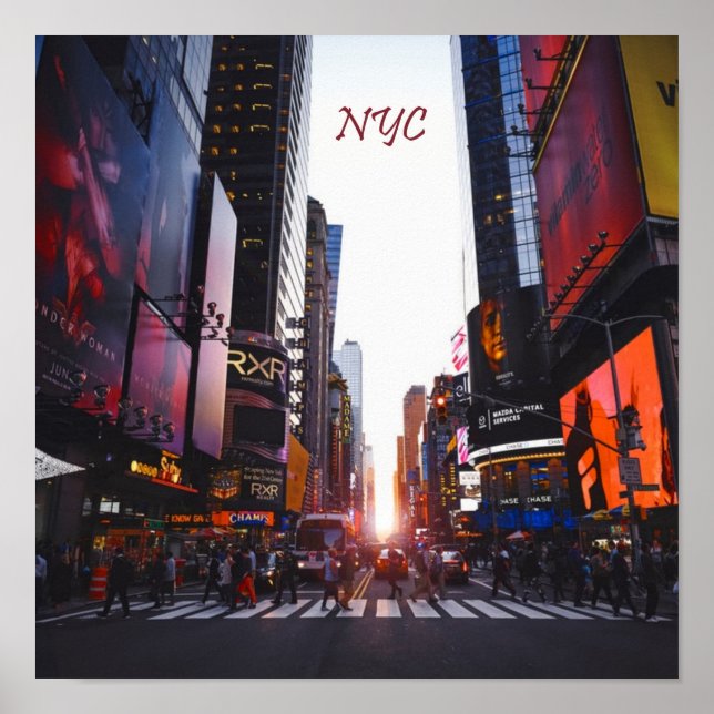 Póster NYC Times Square New York (Frente)