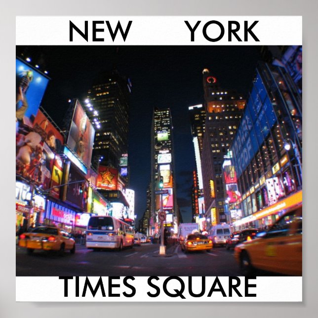 Póster NYC_Times_Square, TIMES SQUARE, NUEVA YORK (Frente)