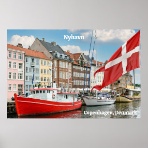 Póster Nyhavn Copenhagen Dinamarca