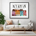 Póster NYHAVN Kobenhavn Watercolor Art Travel<br><div class="desc">Añade tu propio texto, cambia el color de fondo también. Seleccione el tamaño de impresión utilizando el menú desplegable de arriba y puede hacer clic en el botón "editar diseño" para personalizar de la ilustración para que se ajuste a cualquier tamaño de papel. Compra un poster simple o una versión...</div>