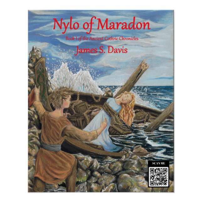 Póster Nylo de Maradon poster. Obra de Emily Stoll. (Anverso)