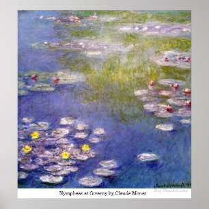 Póster Nympheas en Giverny de Claude Monet