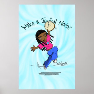 Póster Nzinga - Haz un alegre azul de ruido - POSTER