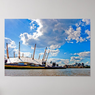 Póster O2 Arena River Thames Londres Reino Unido