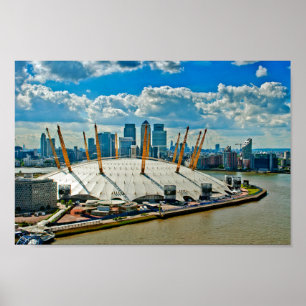 Póster O2 Arena River Thames Londres Reino Unido
