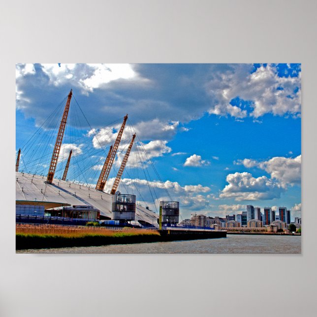 Póster O2 Arena River Thames Londres Reino Unido (Frente)