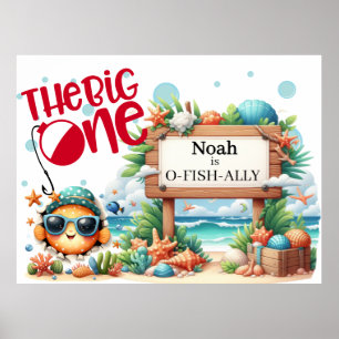 Póster O-Fish-Ally El Gran Cumpleaños De La Pesca