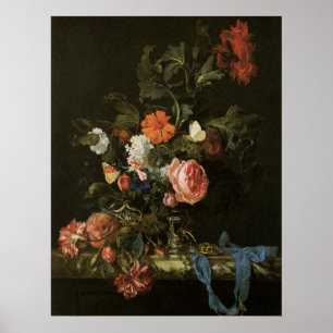 Poster o impresión floral del Bello Artes